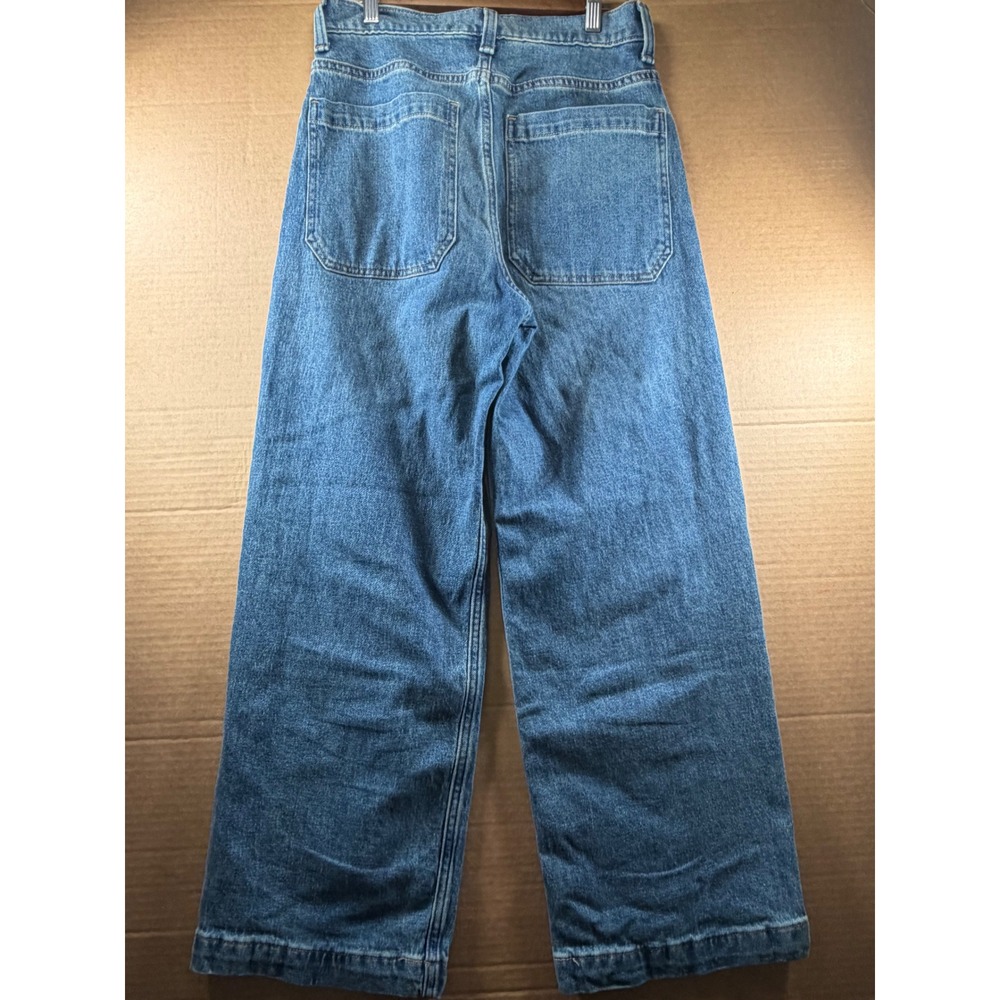 Hollister Super Baggy Jeans Mens 28x27 Blue Wide Leg Skater Denim 28x30 Tag - Picture 2 of 12